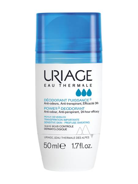 Uriage Power3 Deodorant Roll-On<br> ڕۆلەری تایبەت بە ئارەقی ژێربال